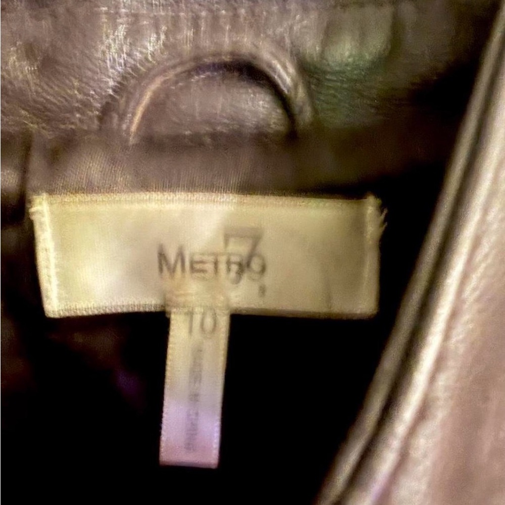 Metro 7 Dark Brown Leather Jacket - Picture 3 of 3